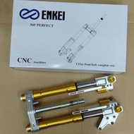 USD Fork Y15 Y15zr Y16 Y16zr Lc135 Lc 135 Enkei Up Side Down Fork Premium Quality Gold Front Fork Co