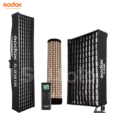 Godox FL60 FL100 FL150R FL150S Flexible LED Light Honeycomb Grid Softbox Rollable Cloth Lamp 150W/10