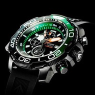 CITIZEN 星辰 Eco-Drive 光動能 BJ2168-01E PROMASTER 專業潛水 series 綠黑圈 合成橡膠錶帶 200M 防水 DIVERS 200M BJ216801E