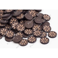 (Price per piece) 2cm floral shirt buttons