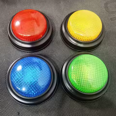 Lights & Sounds Answer Buzzers Quick Answer Button Educational Game Buzzer Colorful Answering Buzz B