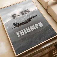 1pc A-American Fighter A10 F22 F14 F15 F16 Apache Poster Self-adhesive Art Waterproof Paper Sticker