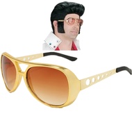Elvis Presley The King Rock Glasses Gold Eyewear Sunglasses Adult Unisex Party Cosplay Fashion Acces