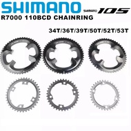 Shimano 105 R7000 chainring 11 speed road bike 110bcd 34T 36T 39T 50t 52T 53T tooth road bike for R7000 R8000 Crankset