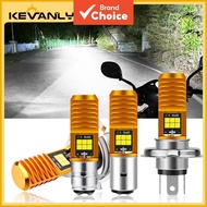 KEVANLY 1pcs H4 BA20D T19 P15D H6M 6000K LED Motorcycle Headlight Bulb Super Bright 12V Motorbike Ac