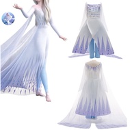 Summer Frozen 2 Snow Queen Dress Girl Anna Elsa 4PC Kids Dresses For Girls Children Party Princess Cosplay Dress 10 12 Year