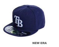MLB~New Era創信代理~坦帕灣光芒5711346-028~59FIFTY~球員版棒球帽(全封式)