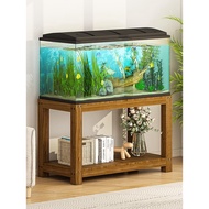 QM🏅Solid Wood Fish Tank Rack Aquarium Base Cabinet Base Aquarium Cabinet Table Shelf Indoor Living Room Floor Bottom DKJ