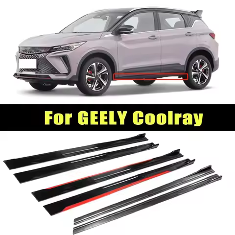 Universal 2m/2.2m Car Side Skirt Extension SplitterBumper Racing Side Wing Bumper Lip Side Spoiler F