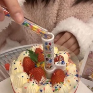 糖果礼花蜡烛惊喜生日蜡烛风蜡烛蛋糕插派对氛围装饰Candy fireworks candle surprise birthday candle wind candle