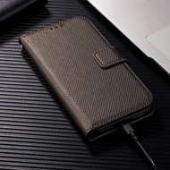 Flip Phone case Sharp Aquos Sense 10 9 Leather With Card Bag Supportable Fall Prevention Phone Back 