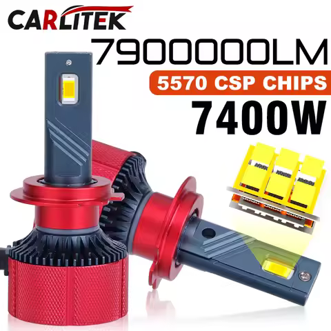 F5C Plus H7 H11 LED Headlight Bulb 7400W 9005 9006 H4 H1 H8 LED Car Lamps With CANbus 9012 HIR2 HB3 