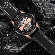 OCHSTIN Master Series Hollow Mechanical Leather Mens Watch Variety Of Colors Simple Light Luxury Luminous Mechanical Watch LYUE