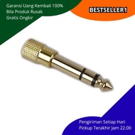 3.5mm to 6.5mm Stereo Metal Audio Jack Adapter Strong Clear Sound For Headphone Earphone Mixer Keybo