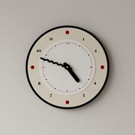 French cream wind clock wall clock living room simple modern atmosphere Internet celebrity clock bed