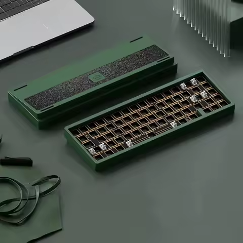 Lucky65 V2 65% Wireless Three Mode Full Aluminum RGB Hot Swap QMK VIA Gasket Diy Aluminum Keyboard K