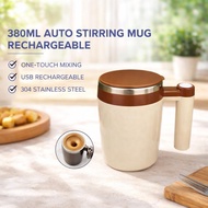 380ML Auto Stirring Mug USB Rechargeable Self Stirring Mug Coffee Cup 304 Food-grade Stainless Steel