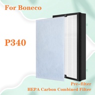 HEPA Filter Activated Carbon Composite air purifier filter 397*217*38mm replacement for Air Purifier Boneco P340