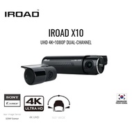 IROAD X10 UHD 4K Dual Channel Front &amp; Rear DashCam Night Vision ADAS App Control Car Camera Driving Recorder