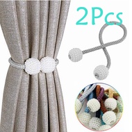 1 Pair Pearl Curtain Strap Free Punch Magnet Curtain Tieback Holder Buckle European Style Curtains T