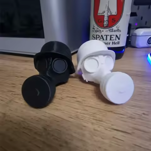 3D Printing Gas Mask Beer Bottle Cap Funny Helmet Beer Bottle Caps Reusable Beers Dustproof Protecto