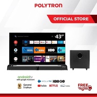 SMART TV LED POLYTRON 43 INCH ANDROID TV 43 inch PLD 43BAG9953 BOGOR