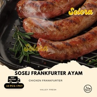 【SELERA】FRANKFURTER AYAM SOSEJ  | 10pcs | 300g | HALAL | WESTERN FOOD | SLIZZING | BBQ | UTK RESTORA