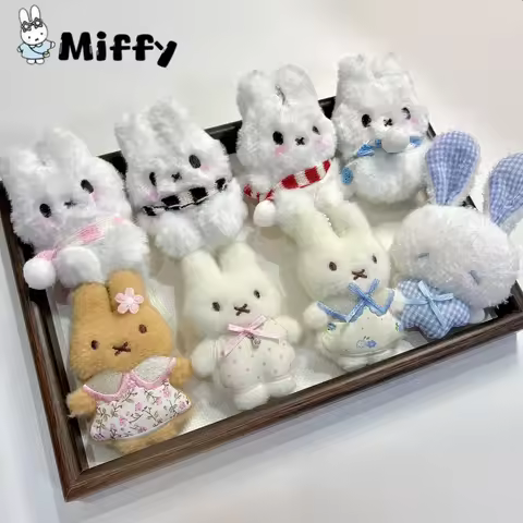 Miffy Keychain Pendant 6.7*10cm Miffy Bag Keychain Pendant Multi Functional Pendant Girl Gift
