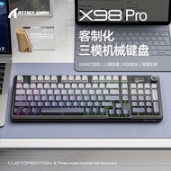 Attack Shark X98Pro Three-Mode RGB Wireless Keyboard Side Engraved with Screen Bluetooth Customized 