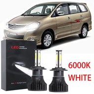 FOR Toyota Innova 2005 2006-2012 (Head Lamp) - Front AWH UH GU LED Headlight Bulbs 9-32V 6000K Brigh