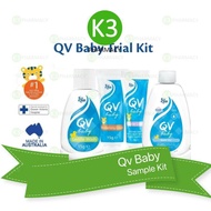 Ego QV Baby Sample Kit (Qv Baby Moist Cream < Qv Baby Nappy Cream, Qv Baby Bath Oil, Qv Baby Gentle 