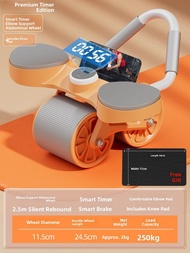 KDST | Automatic Rebound Ab Roller for Abdomen Fat Reduction Double Wheel Elbow Support