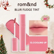 BLUR FUDGE TINT 13 Cooling Up 0.17oz, Romand Liquid Lipstick, Lip Tint, Matte Lip Gloss, Lightweight