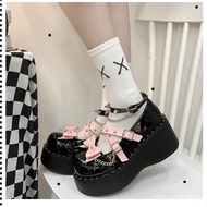 Y2k Goth Lolita Shoes Small Leather