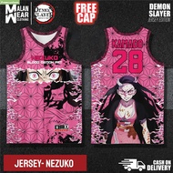 neutral Original Demon Slayer Anime short sleeves Tanjiro Nezuko Akaza cosplay;Basketball jerseys;Qu