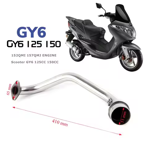 GY6 motorbike modified contact pipe GY6 125 150 cc Scooter motorcycle exhaust muffler contact pipe 1