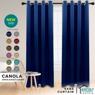 KKBS CURTAIN Canola 80%++ Blackout Curtain Ready Made Hook & Eyelet - Page 1