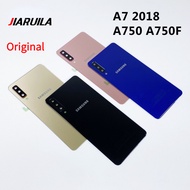 JIARUILA Back Glass Cover Battery Rear Door Case Housing With Camera Lens For samsung Galaxy A7 2018