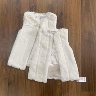 White fur vest for Primark girls, size 2-7y