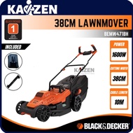 BLACK & DECKER BEMW471BH 38CM LAWNMOVER WITH BIKE HANDLE 1600W | Pemotong Ramput