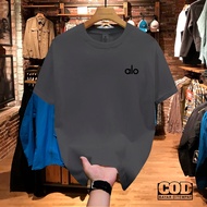 !!! Distro Alo Logo Text Black Premium Quality T-Shirt Unisex Short Sleeve T-Shirt Cotton Combed 30s