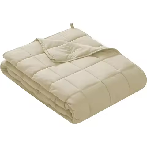 Weighted Blanket, Heavy Blanket with Glass Beads, Breathable and Calming Weighted Blanket for Adults