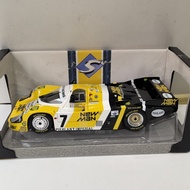 SOLIDO 1/18 PORSCHE 956 #7 1984 24H Porsche Racing Model Alloy Open Left Right Door Front Wheel Stee