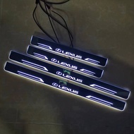 Lexus NX200 NX200t NX300h 2014-2024 4pcs Acrylic Moving LED Welcome Pedal Car Scuff Plate Door Sill