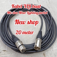 Kabel Audio Mixer Lighting Lampu Parled Canon Male To Canon Female 20M