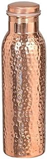 OSNICA 600 ML Copper Water Bottle Ayurvedic Water Copper Bottle - Leak-Proof Water Bottle Seal Cap, Joint Free Copper Bottle for Health Benefits18 Oz (Hammered)