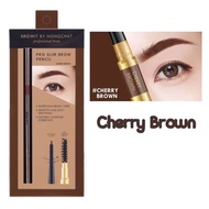 ส่งฟรี!! เขียนคิ้ว สลิม บราวอิท น้องฉัตร Browit By Nongchat Pro Slim Brow Pencil 0.06g ดินสอเขียนคิ้ว 6 มิติ