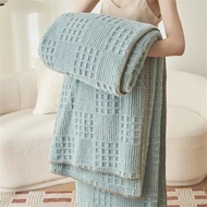 100x120cm/150x200cm/200x230cm Thickened Waffle Plush Blanket Nap Blankets Sofa Cover Blanket Soft Mi