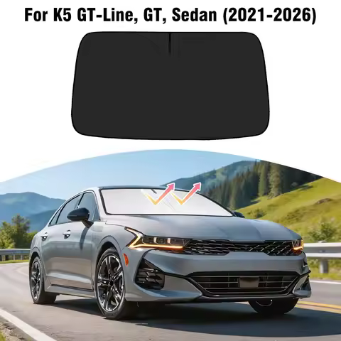 For Kia K5 GT-Line / GT / Sedan 2021-2026 Car Windshield Sunshade Cover Front Window Sun Shade Visor