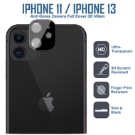 Tempered Glass iphone 11 / 13 Protect Camera 3D Full Cover Black Premium